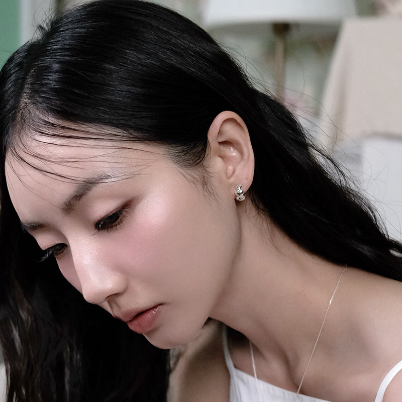 Cinderella heart one touch earring