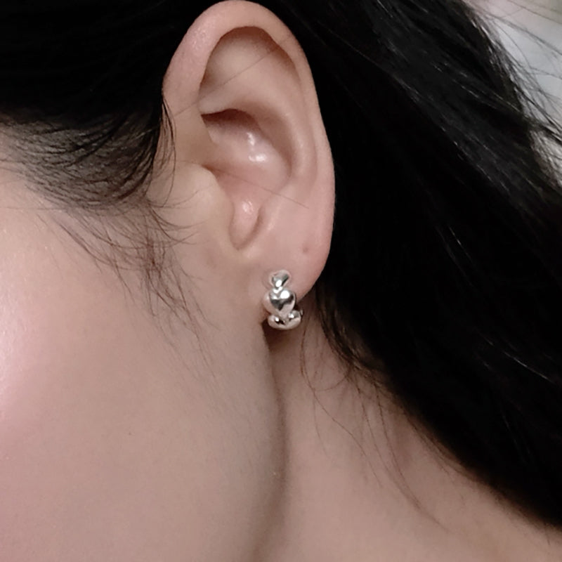 Cinderella heart one touch earring