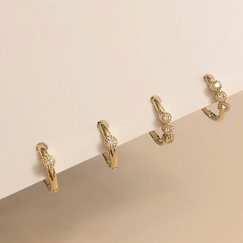 K14 Ylang One Touch Earrings