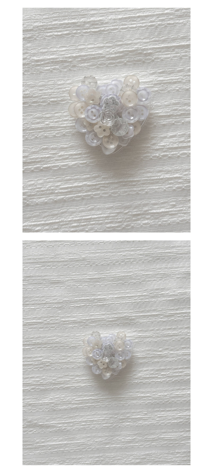 VINTAGE BUTTON HEART TALK