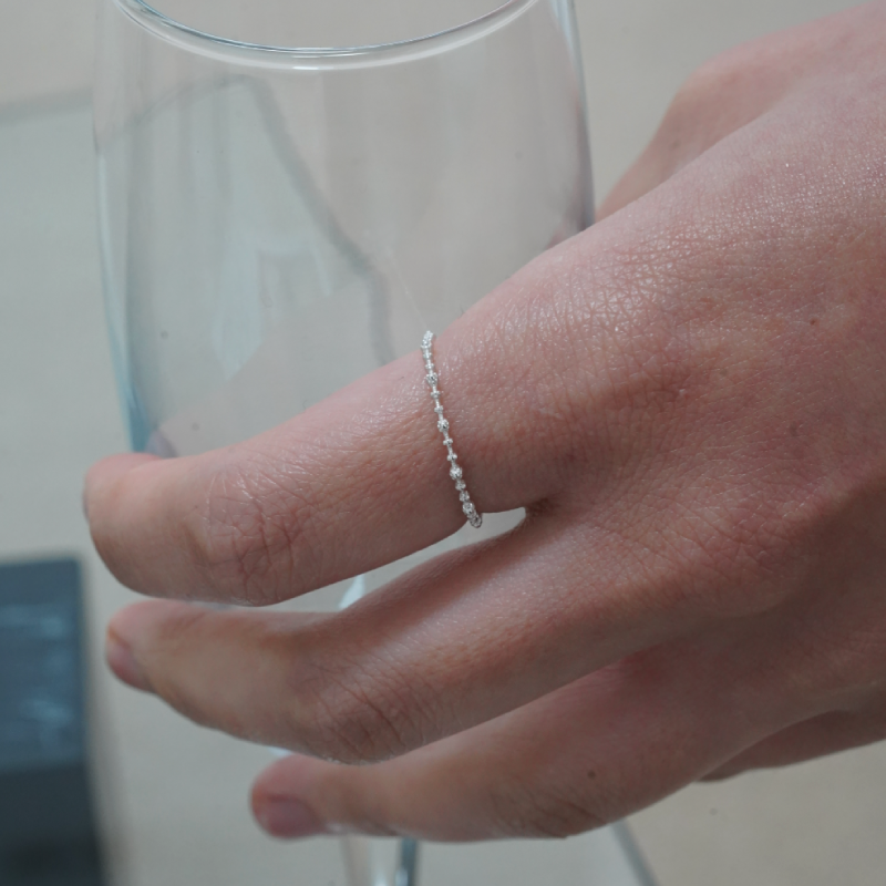Mini Flower Line Ring
