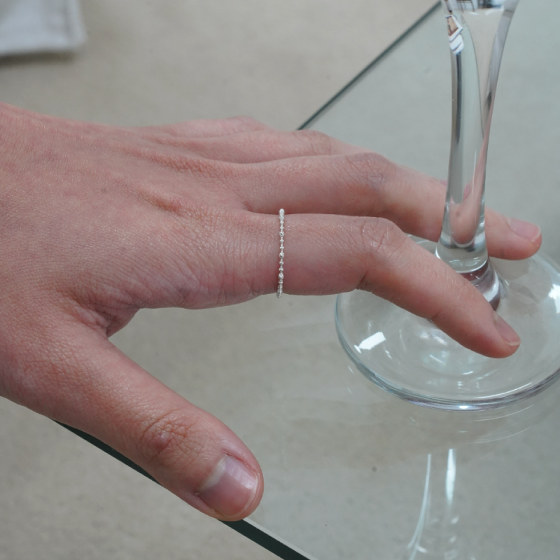 Mini Flower Line Ring