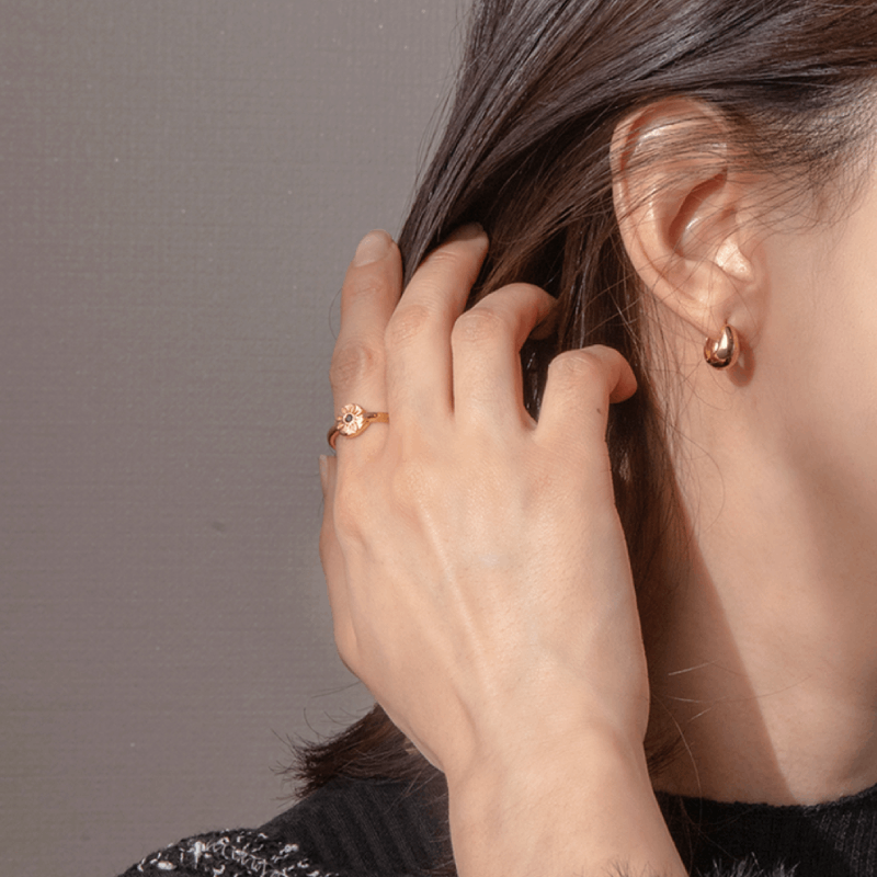 ROUND DROP RING-S