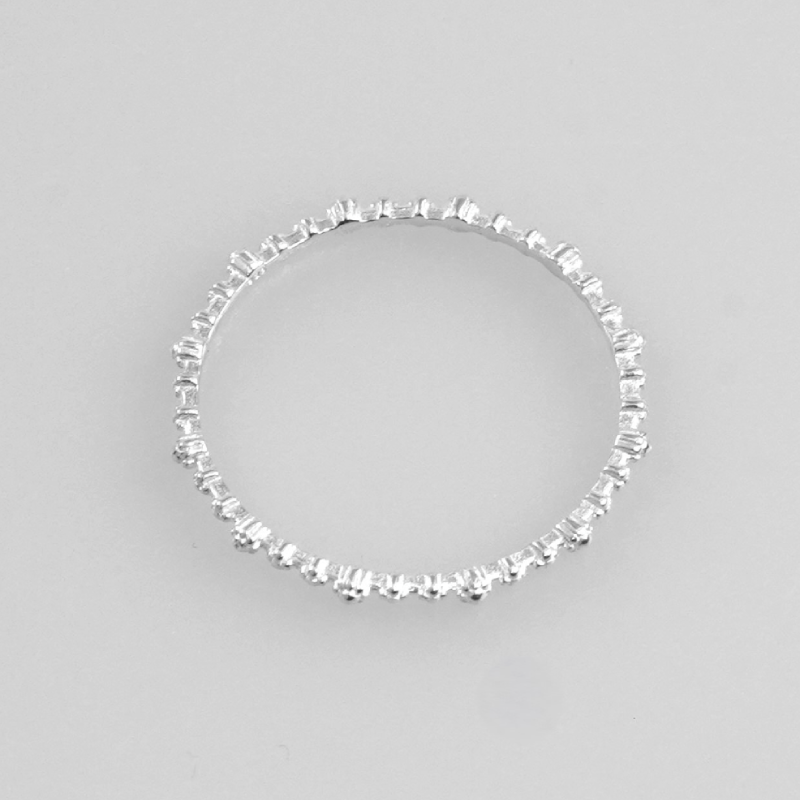 ミニフラワーラインリング