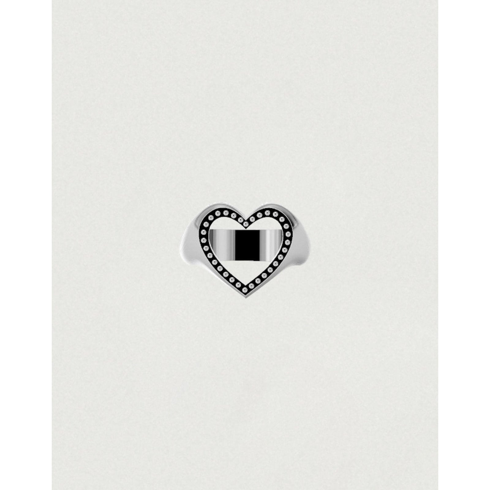 COOKIE FRAME HEART STUD RING