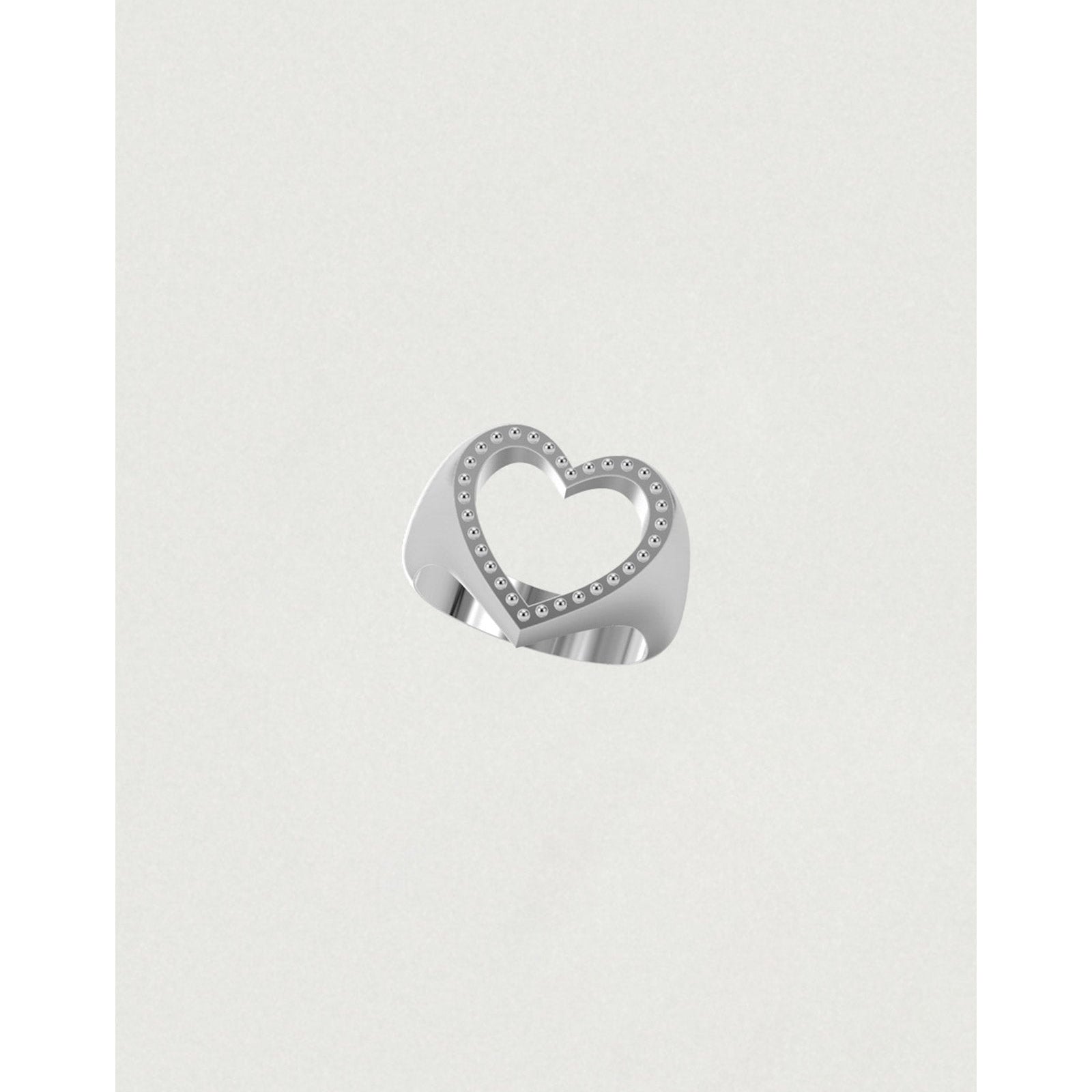 COOKIE FRAME HEART STUD RING