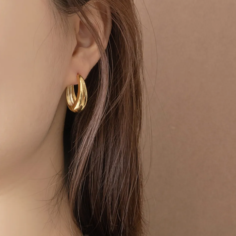 ROUND DROP RING-B