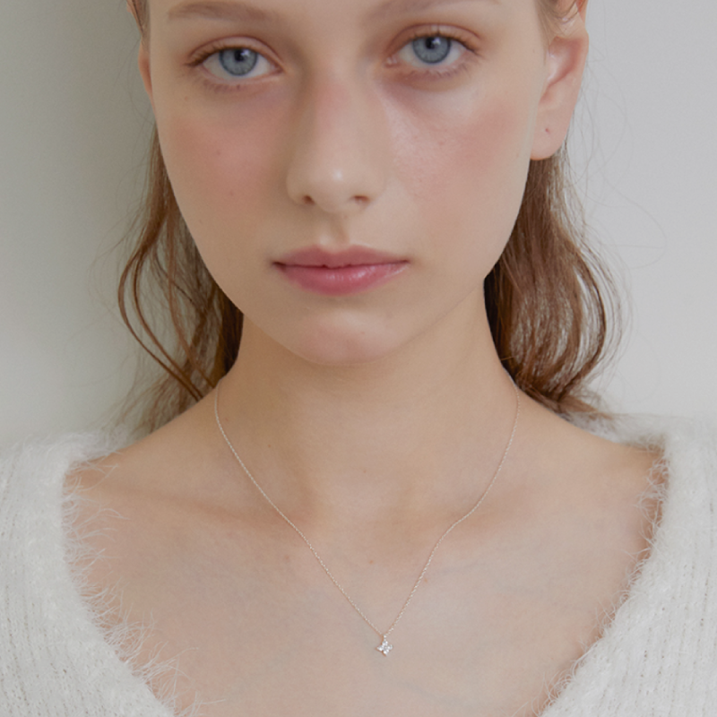 Cubic Clover Necklace