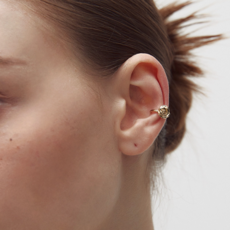 Petit rose earcuff (2 colors)