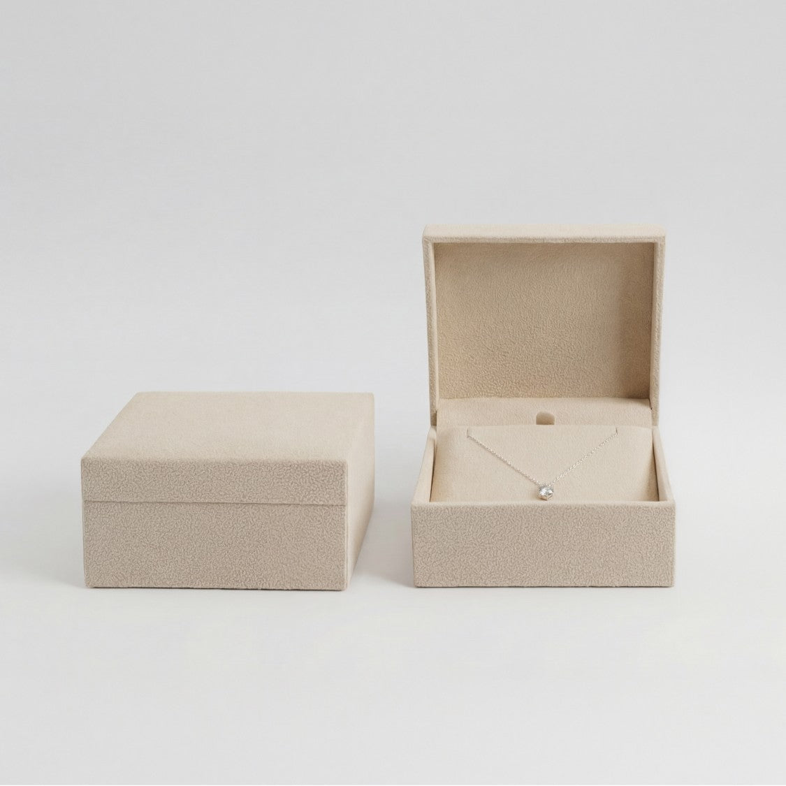 モアサナイト 6本爪ネックレス