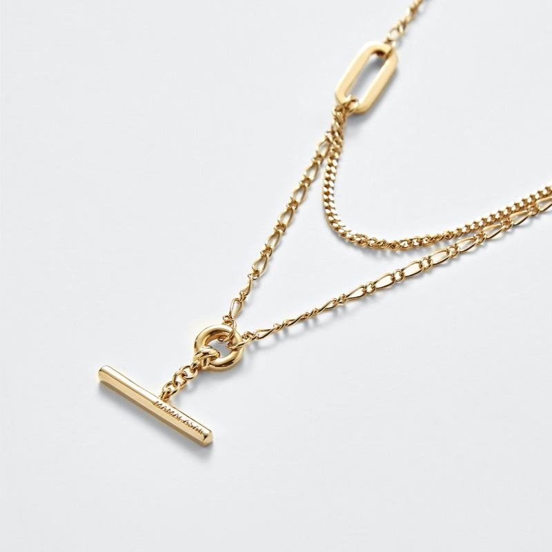 AVIROD ダブルネス クロスバー シルバー ネックレス / AVIROD DOUBLENESS CROSSBAR SILVER NECKLACE