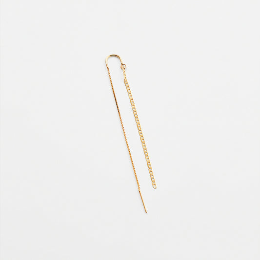 K14 イエロー ゴールド ロープ ラダー ピアス / 14K Yellow Gold Rope Ladder Earrings