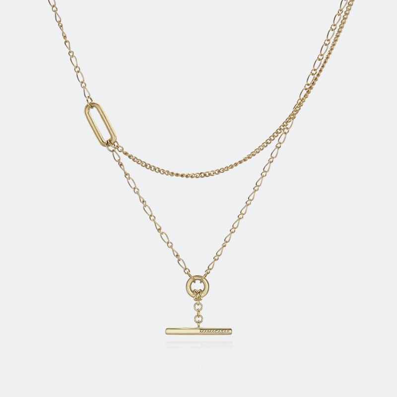 AVIROD ダブルネス クロスバー シルバー ネックレス / AVIROD DOUBLENESS CROSSBAR SILVER NECKLACE