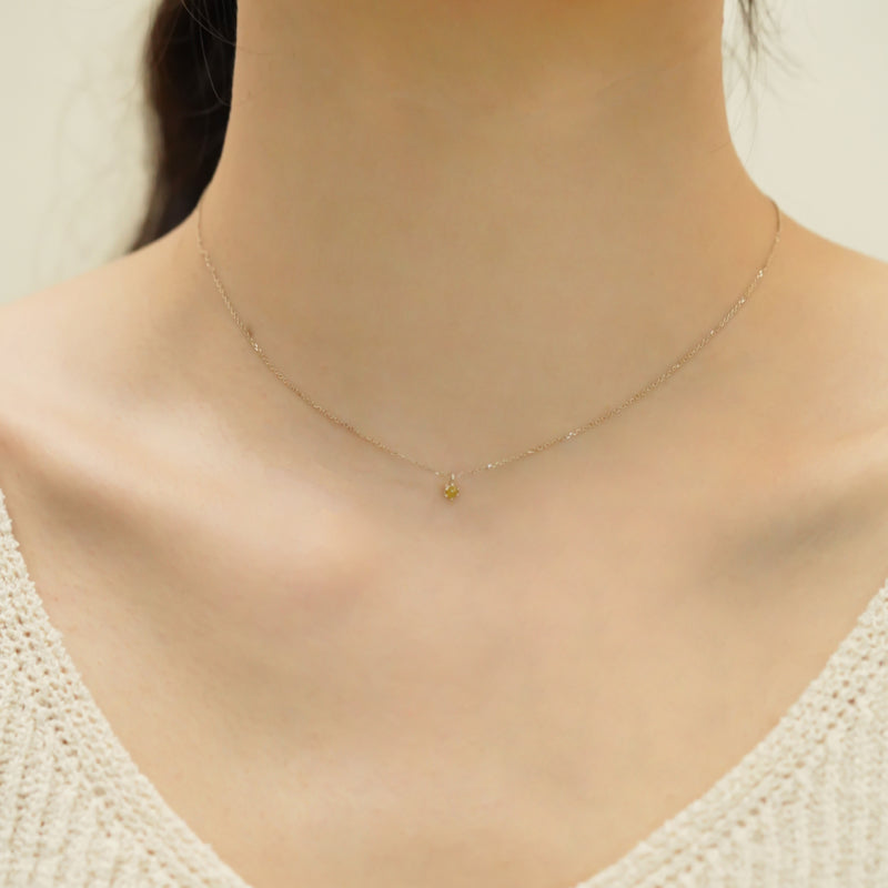 K14 スモール ラフ ダイヤ ネックレス / 14K Small Rough Dia Necklace