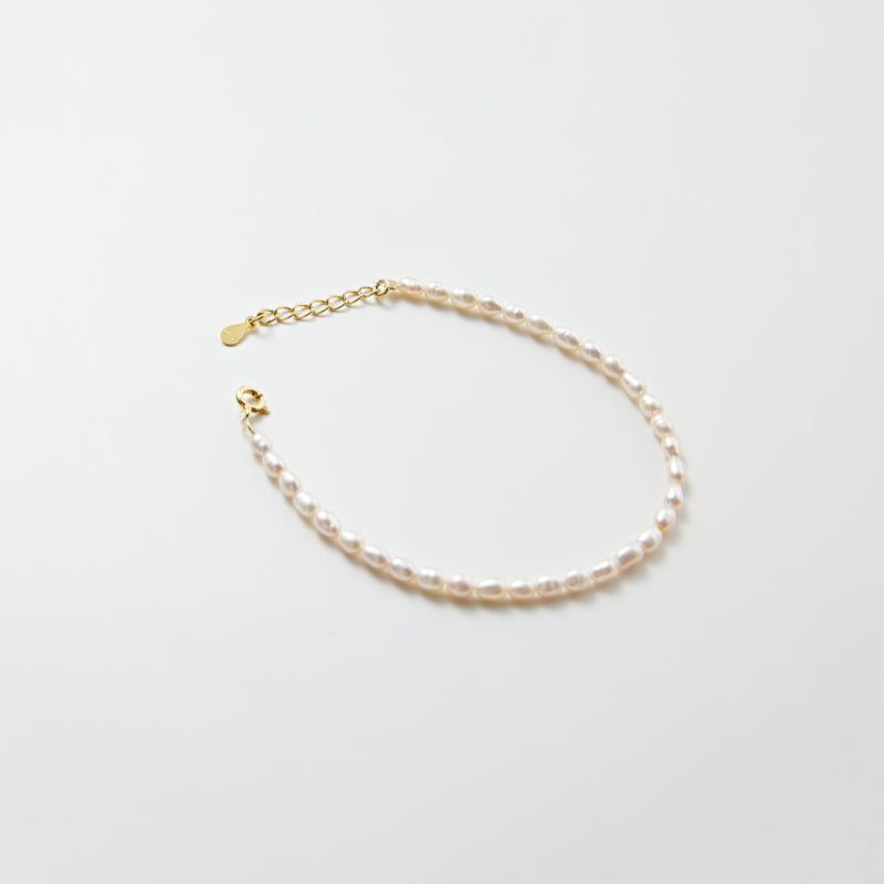 シルバー パール ビーズ ブレスレット / Silver Pearl Beads Bracelet