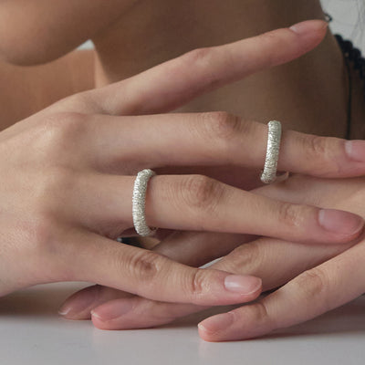 ステム テクスチャー リング / stem-textured ring
