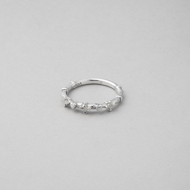 ROMANCE クロス スモール シルバー リング / ROMANCE CROSS SMALL SILVER RING