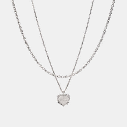 ROMANCE ハート 2ライン ネックレス / ROMANCE HEART TWO LINE NECKLACE