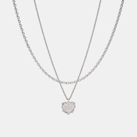 ROMANCE ハート 2ライン ネックレス / ROMANCE HEART TWO LINE NECKLACE