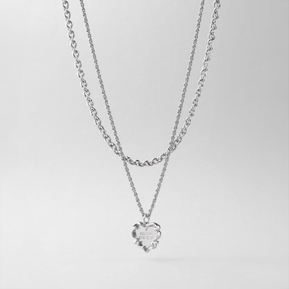 ROMANCE ハート 2ライン ネックレス / ROMANCE HEART TWO LINE NECKLACE