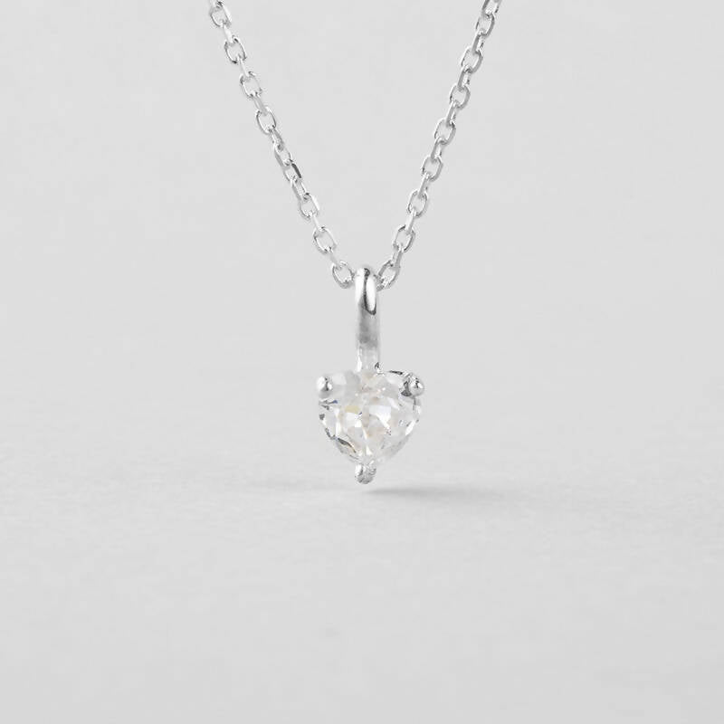 シルバー ハート カット ネックレス / Silver Heart Cut Necklace