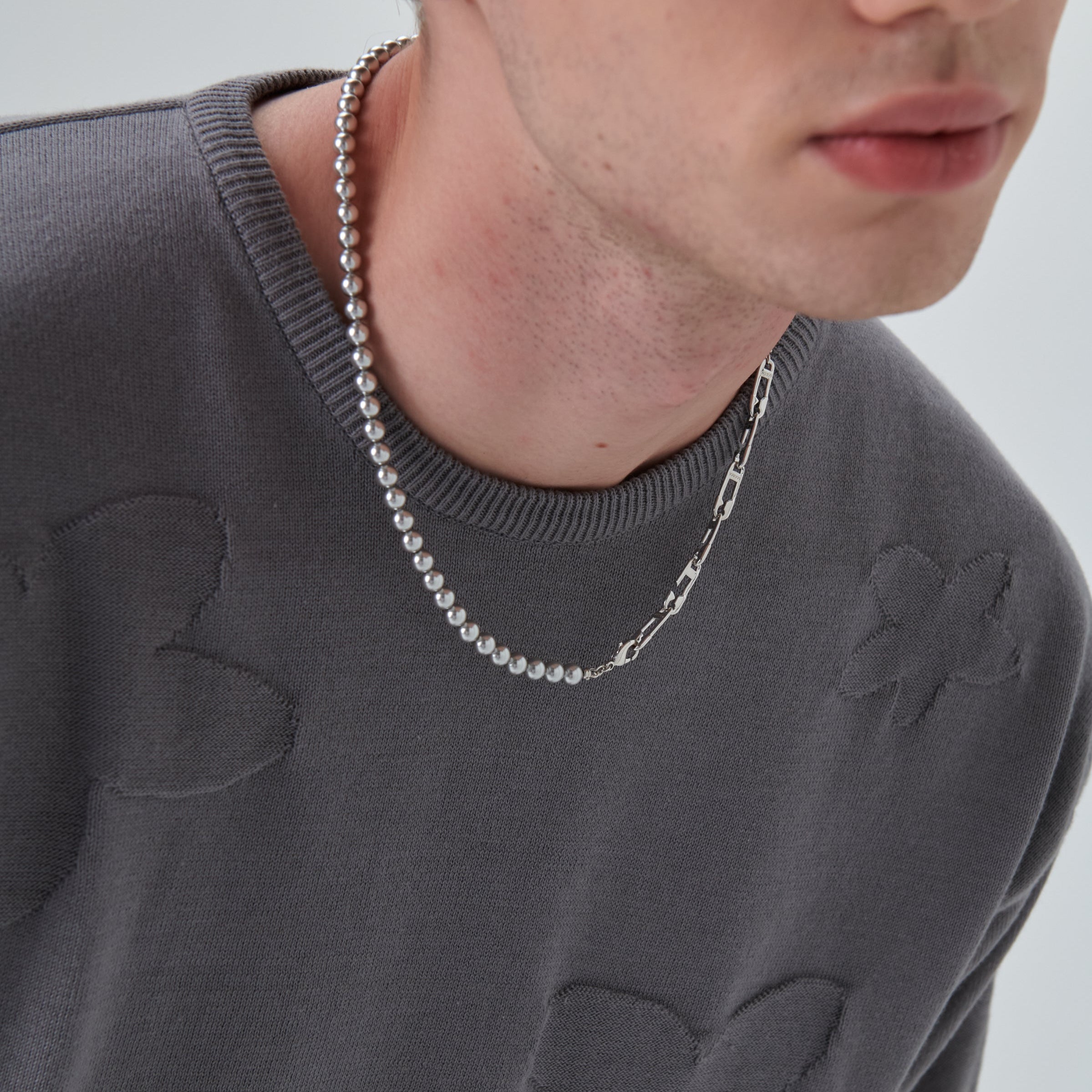 he:art セーフタイピン 2WAY パール ネックレス / he:art Safetypin Two Way Pearl Necklace