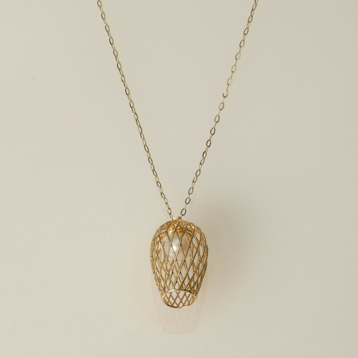 K10 ランタン パール ネックレス / 10K lantern pearl necklace