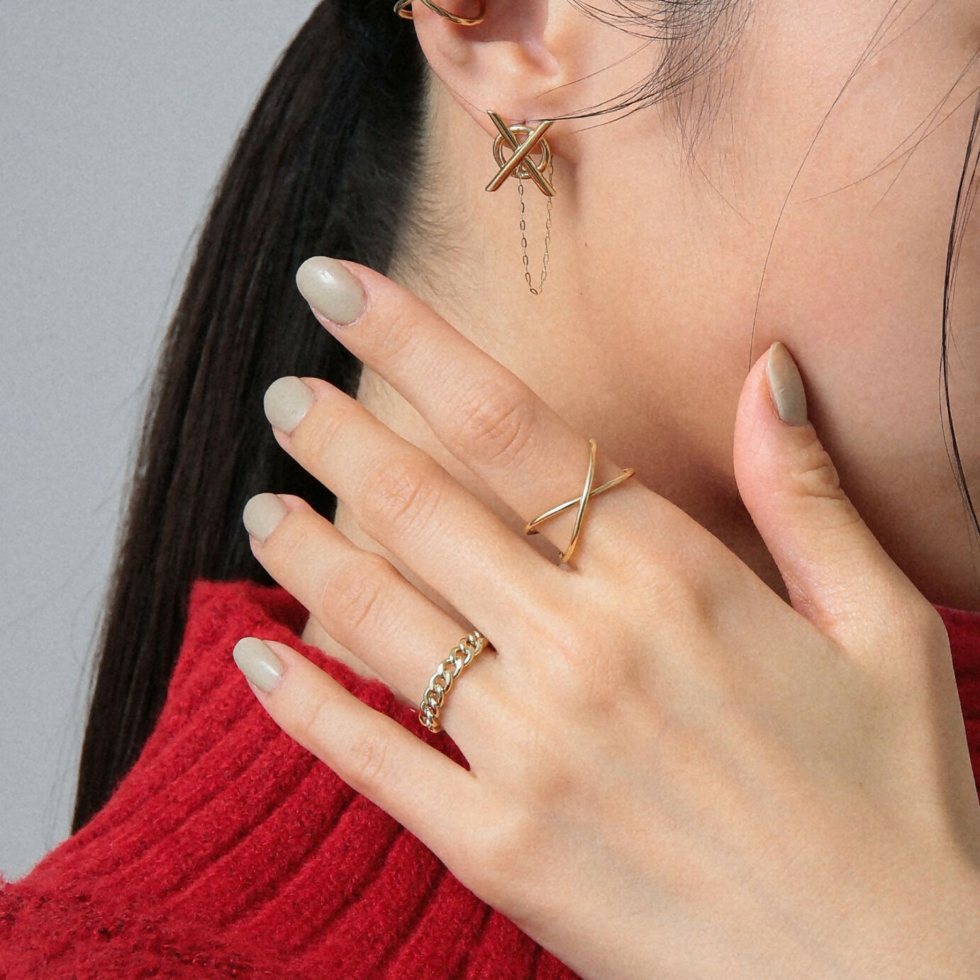 K18 クロス リング / 18K cross ring