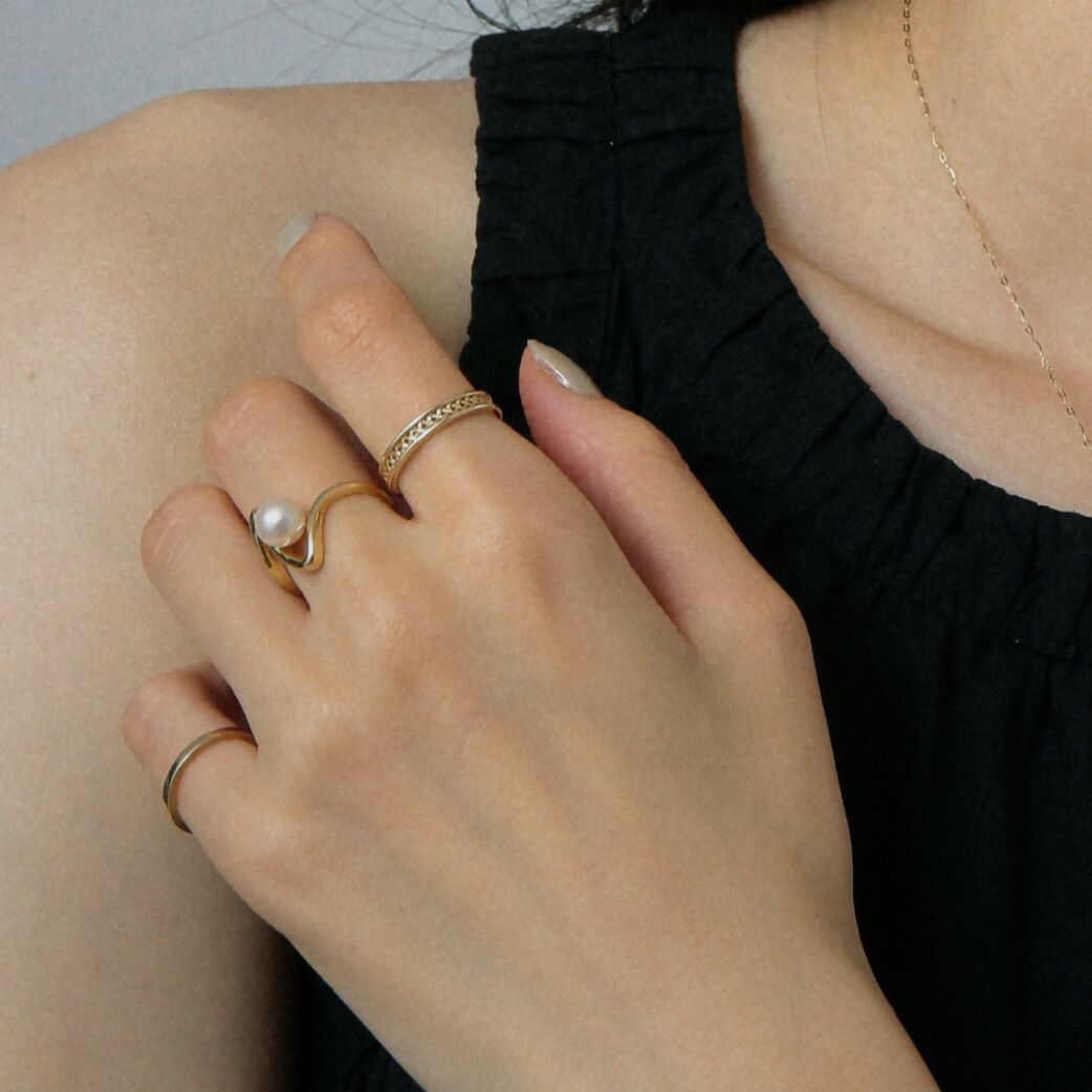 K18 バンブー スキン リング / 18K bamboo skin ring