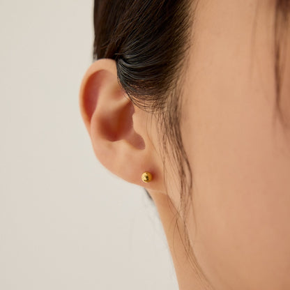 シルバー シンプル ボール ピアス / SILVER SIMPLE BALL EARRINGS