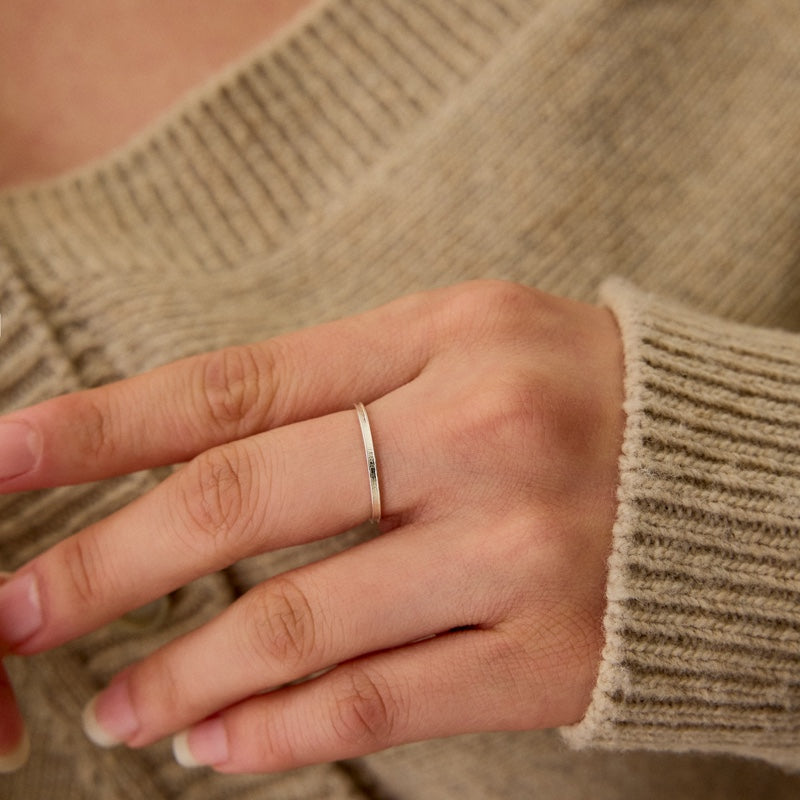 シルバー マット レイヤード リング / SILVER MATT LAYERED RING