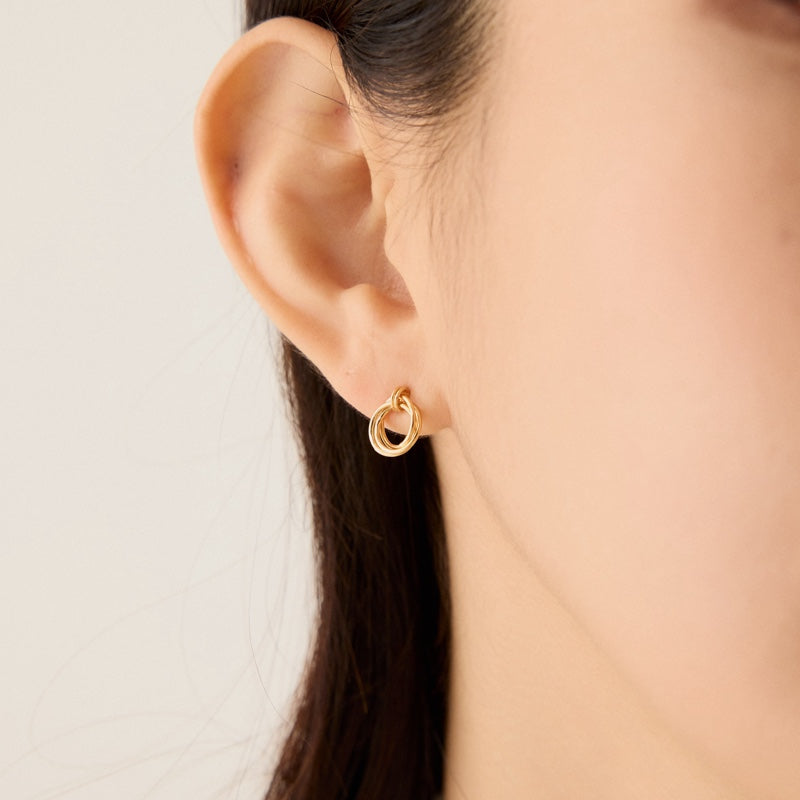 リング ミックス ドロップ ピアス / RING MIX DROP EARRINGS