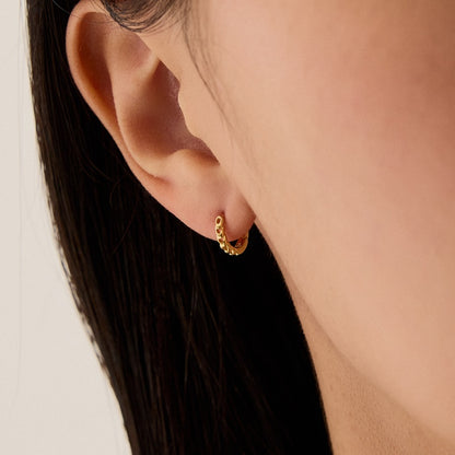 シルバー カーブ ワンタッチ ピアス / SILVER CURVE ONE TOUCH EARRINGS