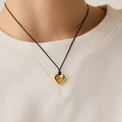 ストリング ハート ドーナツ ネックレス / STRING HEART DONUT NECKLACE