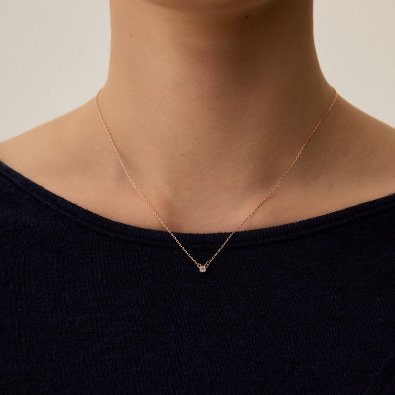 シルバー プロング ネックレス / SILVER PRONG NECKLACE|3870円