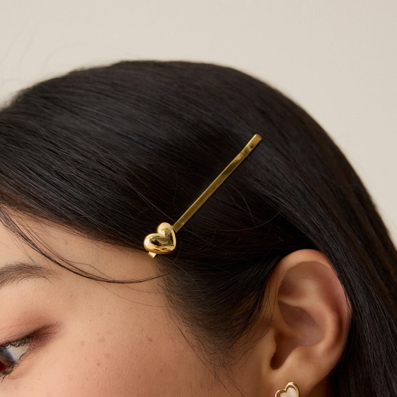 メタル ハート ヘアピン / METAL HEART HAIR PIN