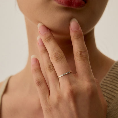 シルバー マット レイヤード リング / SILVER MATT LAYERED RING