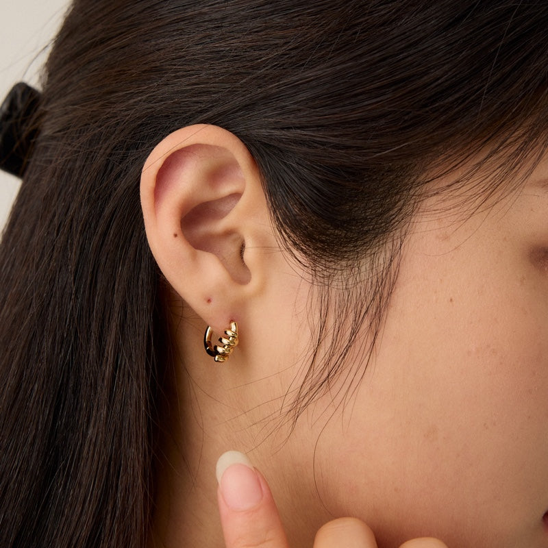 スパイラル ワンタッチ ピアス / SPIRAL ONE TOUCH EARRINGS