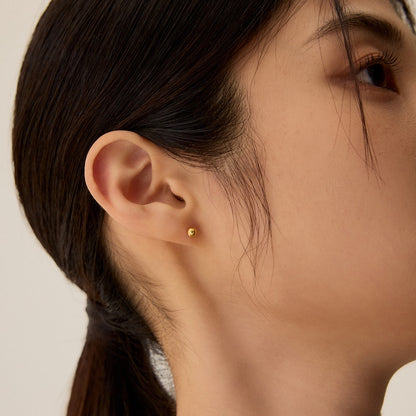 シルバー シンプル ボール ピアス / SILVER SIMPLE BALL EARRINGS