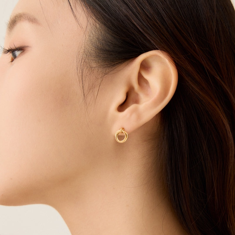 リング ミックス ドロップ ピアス / RING MIX DROP EARRINGS