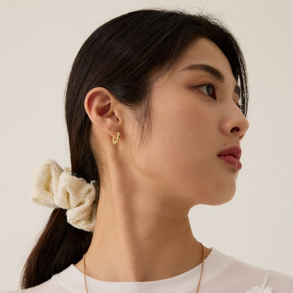 ツイスト ロレット ワンタッチ ピアス / TWIST LORETTE ONE TOUCH EARRINGS