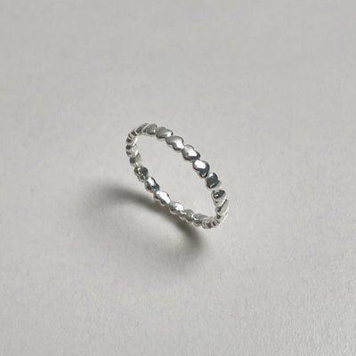 Silver Multi Heart Ring