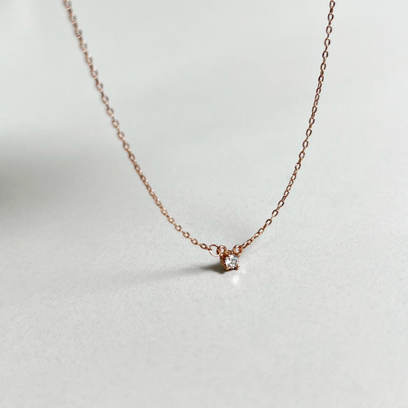 シルバー プロング ネックレス / SILVER PRONG NECKLACE