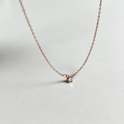 シルバー プロング ネックレス / SILVER PRONG NECKLACE