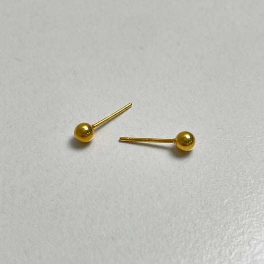 シルバー シンプル ボール ピアス / SILVER SIMPLE BALL EARRINGS