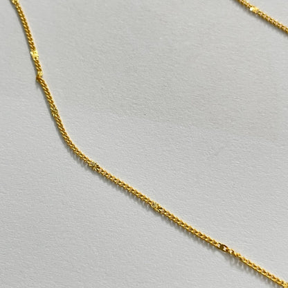 メルティング キュービック ペンダント ネックレス / MELTING CUBIC PENDANT NECKLACE