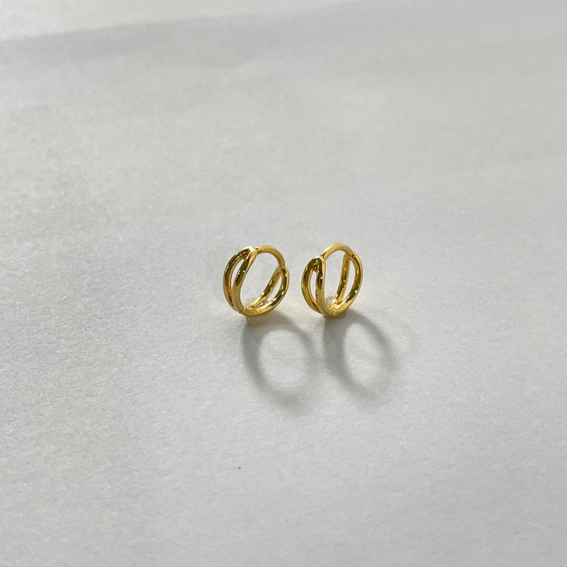 シンプル 2ライン ワンタッチ ピアス / SIMPLE 2 LINES ONE TOUCH EARRINGS