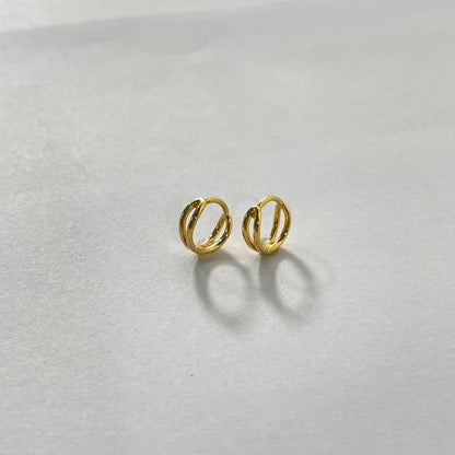 シンプル 2ライン ワンタッチ ピアス / SIMPLE 2 LINES ONE TOUCH EARRINGS