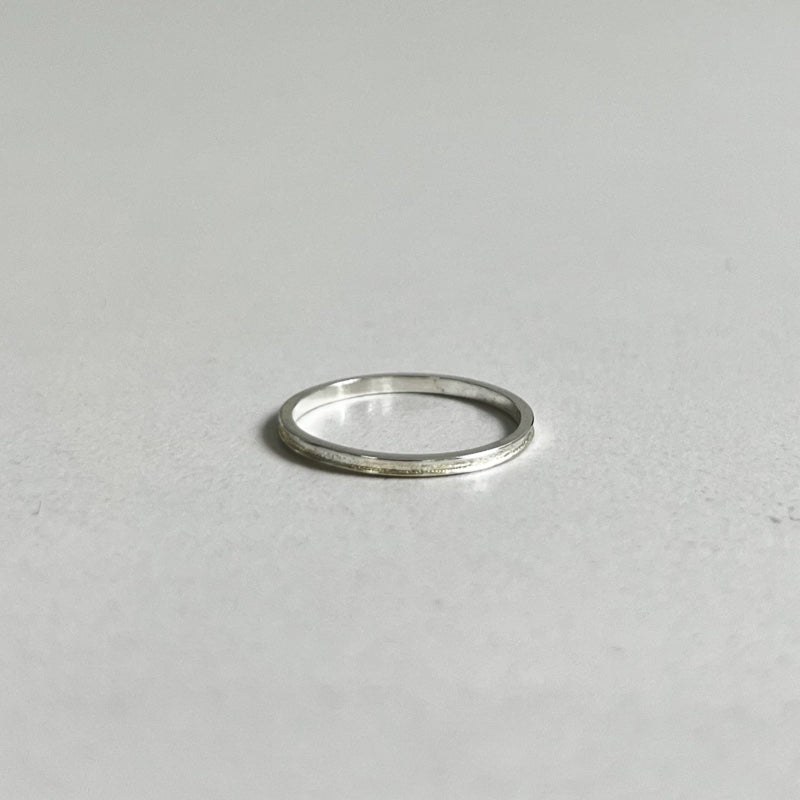 シルバー マット レイヤード リング / SILVER MATT LAYERED RING