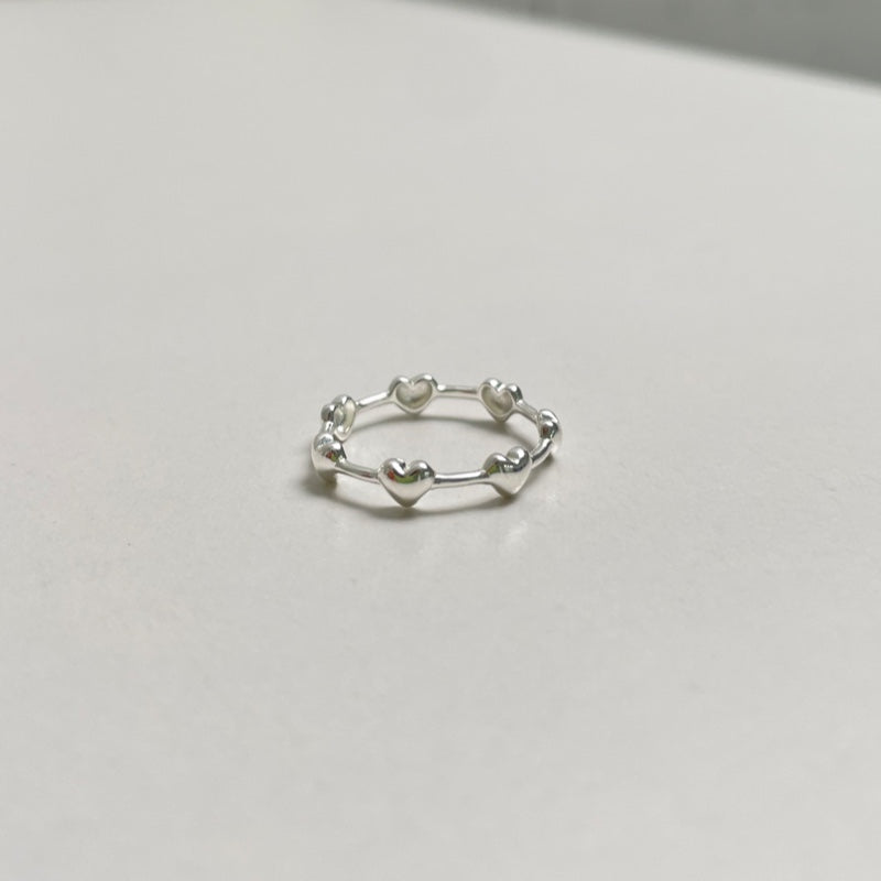 シルバー ハート ライン リング / SILVER HEART LINE RING